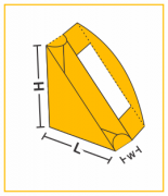 Wedge Triangular Shape Boxes